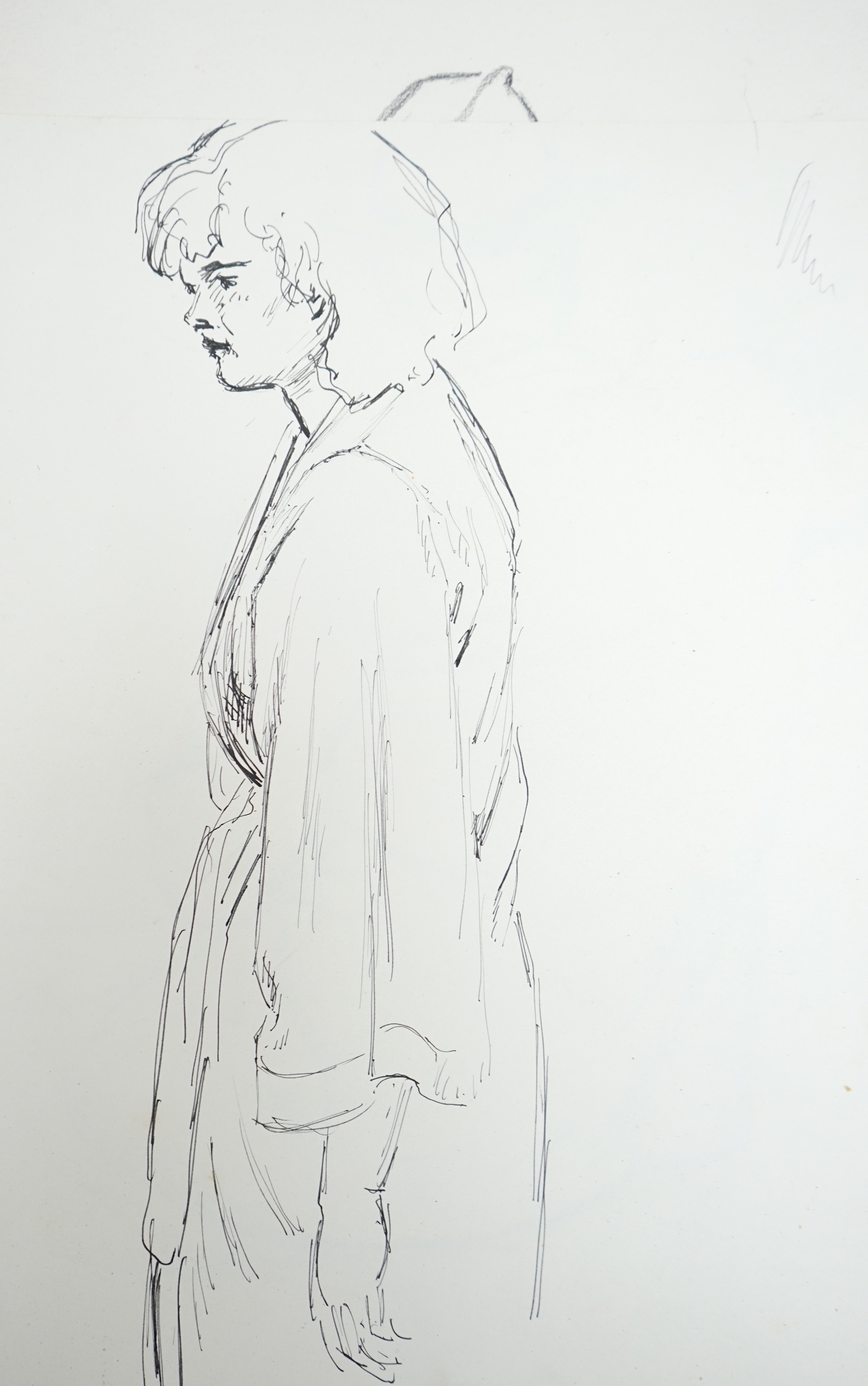 Clifford Hall (1904-1973), four mixed media’s on paper, Figural and nude studies, one dated '65, largest 38 x 28cm